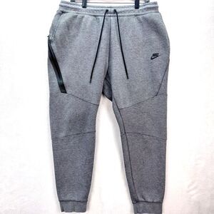 NIKE Mens Tech Fleece Jogger Sweatpants Size XL Gray Heathered Tapered  805162